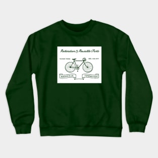 Vintage Bike Garage Crewneck Sweatshirt